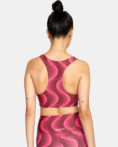 1 VA Essential Mid Support Sports Bra Pink AVJKT00206 RVCA