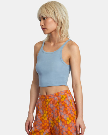 4 Slide Tank Top Blue AVJKT00220 RVCA