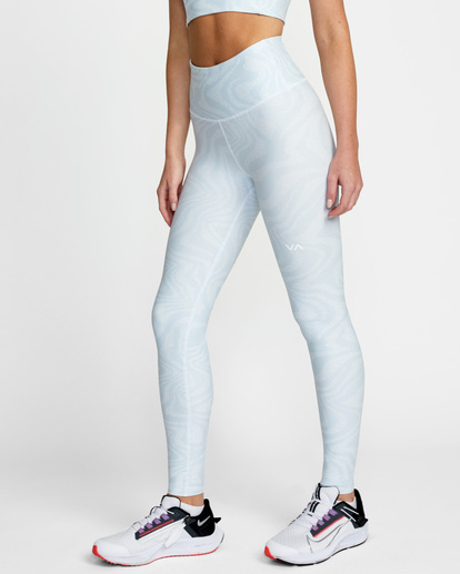 3 VA Essential Workout Leggings Blue AVJNP00123 RVCA