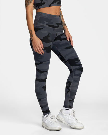 4 VA Essential Workout Leggings Brown AVJNP00123 RVCA