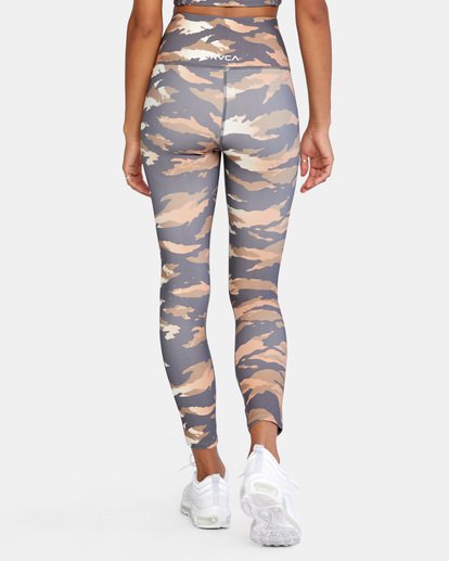 6 VA Essential Workout Leggings Brown AVJNP00123 RVCA