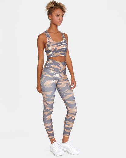 1 VA Essential Workout Leggings Brown AVJNP00123 RVCA