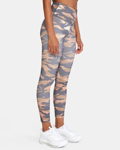 5 VA Essential Workout Leggings Brown AVJNP00123 RVCA