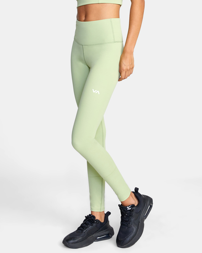 2 VA Essential Workout Leggings Green AVJNP00123 RVCA