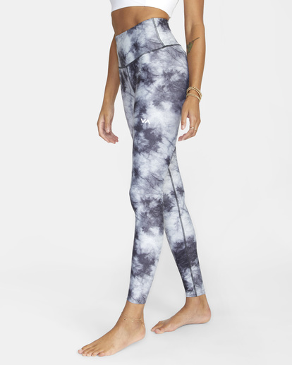 2 VA Essential Workout Leggings Black AVJNP00123 RVCA
