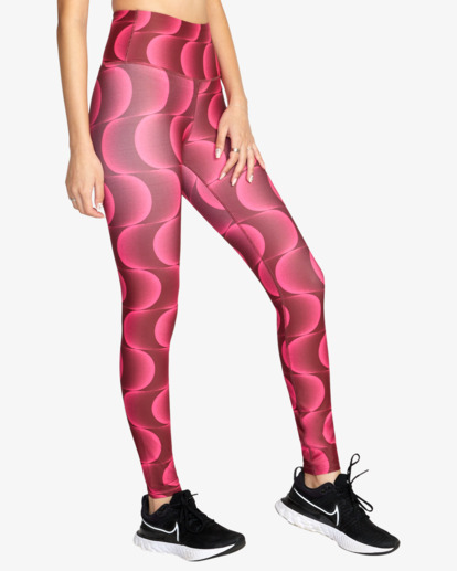 4 VA Essential Workout Leggings Pink AVJNP00123 RVCA