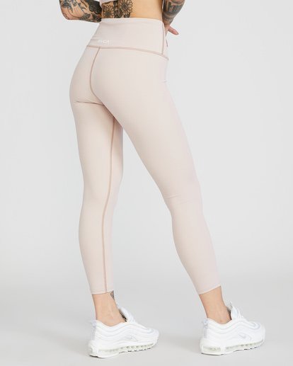 2 VA Essential Workout Leggings Beige AVJNP00123 RVCA