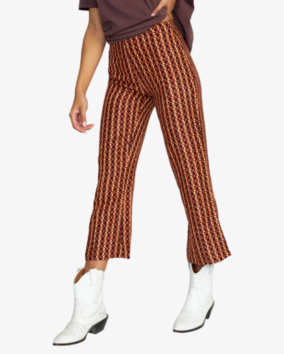 2 Drip High-Waisted Pants Brown AVJNP00181 RVCA
