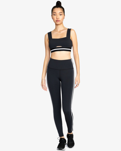 1 Elastic Side Workout Leggings Black AVJNP00202 RVCA