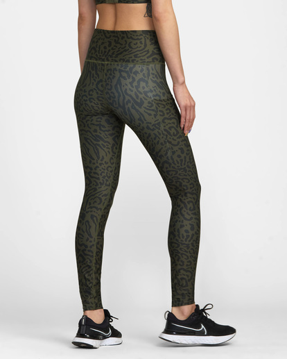 3 VA Sport Pocket Technical Leggings Brown AVJNP00220 RVCA