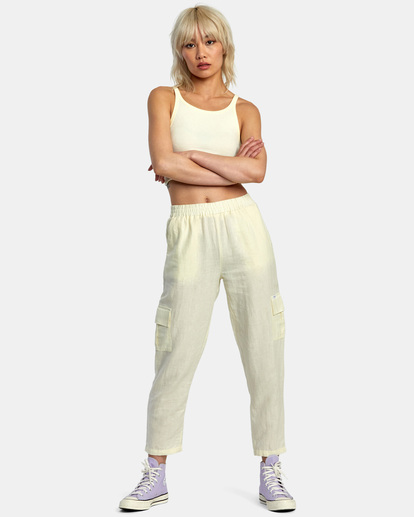 1 New Yume Cargo Pants Yellow AVJNP00226 RVCA