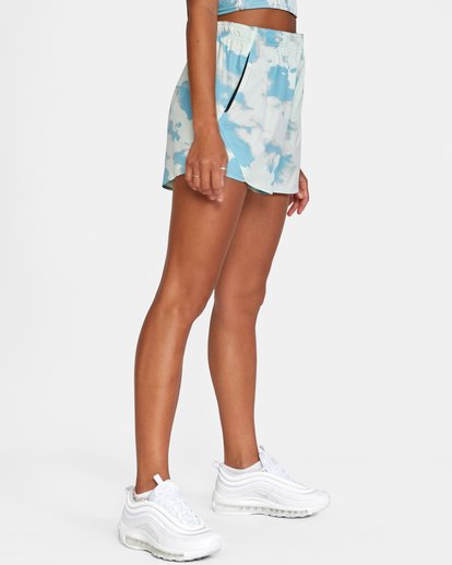 6 VA Essential Yogger Workout Shorts 3" Blue AVJNS00118 RVCA