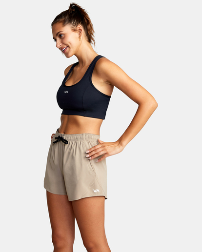 3 VA Essential Yogger Workout Shorts 3" Grey AVJNS00118 RVCA