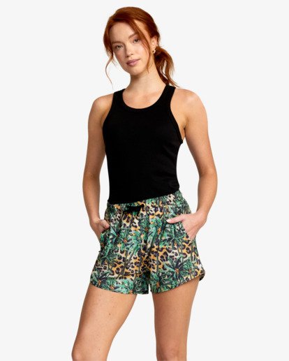 2 VA Essential Yogger Workout Shorts 3" White AVJNS00118 RVCA