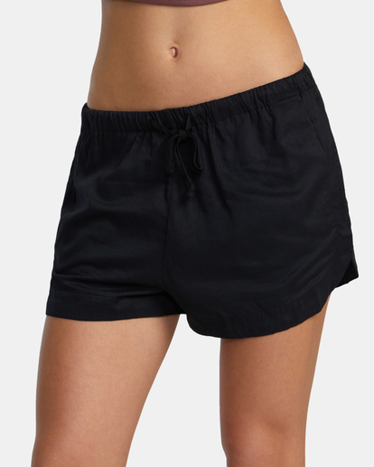 6 Grounded Elastic Waist Shorts Orange AVJNS00130 RVCA