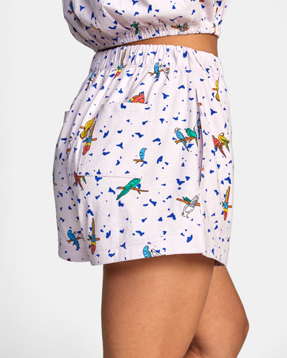 6 LP x KLW Uncaged Lounge Shorts Pink AVJNS00143 RVCA