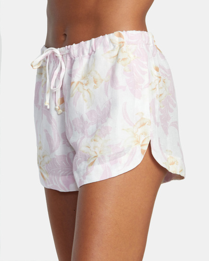 6 Linen New Yume Drawcord Shorts Brown AVJNS00166 RVCA