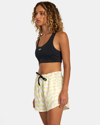 3 VA Essential Yogger Sport Shorts 12" White AVJNS00180 RVCA