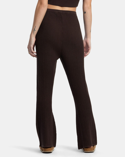 4 Swerve Flared Pants Brown AVJPT00115 RVCA