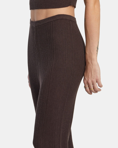 5 Swerve Flared Pants Brown AVJPT00115 RVCA
