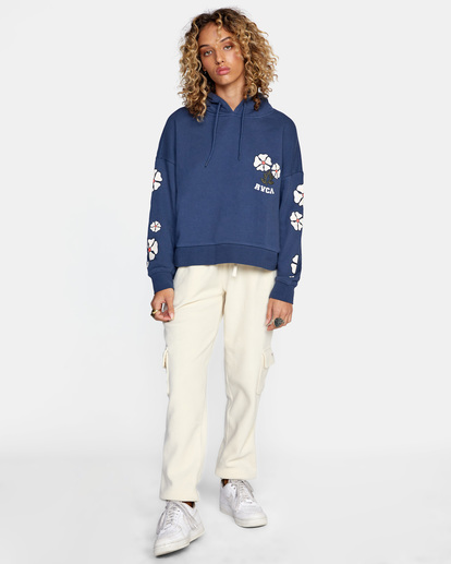 3 Soft At Heart Hoodie Blue AVJSF00170 RVCA