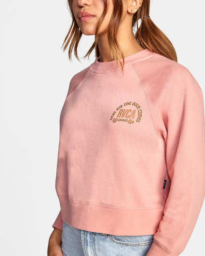 2 Good Times Crewneck Sweatshirt Blue AVJSF00193 RVCA