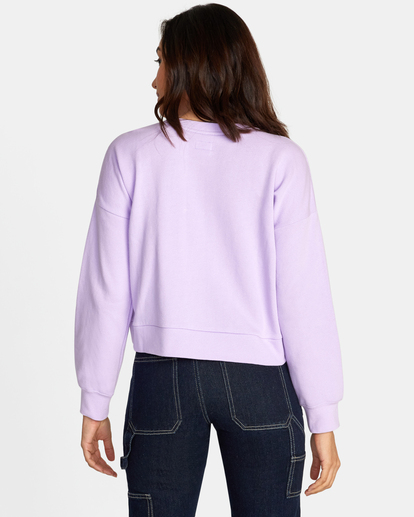 1 Mycelium Terry Pullover Purple AVJSF00214 RVCA