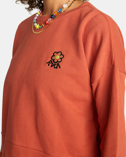 2 Vibe Terry Pullover Brown AVJSF00215 RVCA