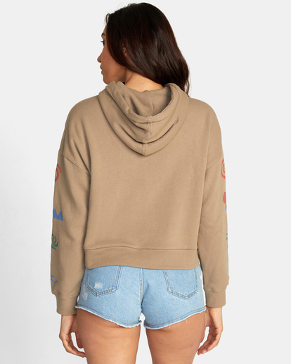 1 Breeze Pullover Hoodie Grey AVJSF00223 RVCA