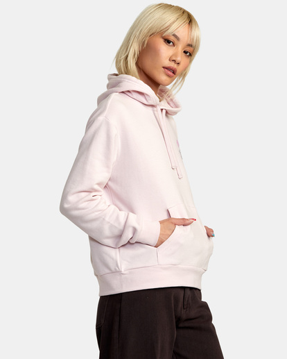 5 Bloomed Radiate Hoodie Pink AVJSF00246 RVCA