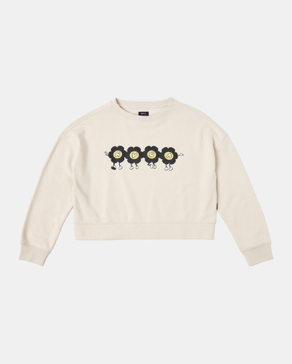 4 RVCA March Sweatshirt Beige AVJSF00266 RVCA