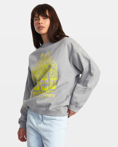 4 Positive Growth - Sweatshirt for Women Grey AVJSF00290 RVCA