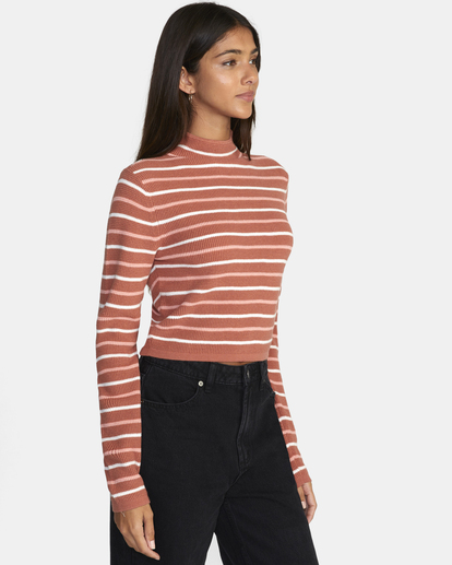 5 Après Sweater Long Sleeve Crop Top Brown AVJSW00148 RVCA