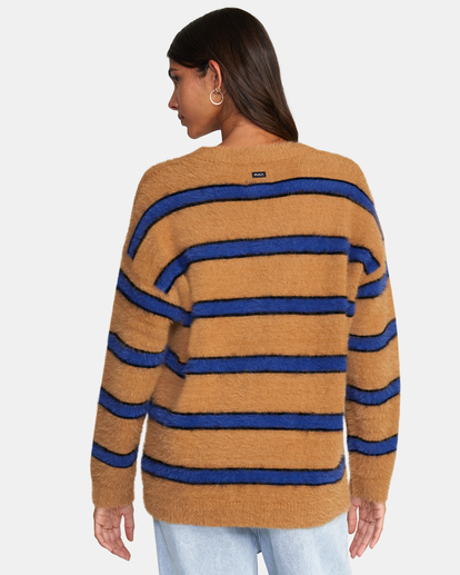 1 Here We Are Cardigan Sweater Brown AVJSW00153 RVCA