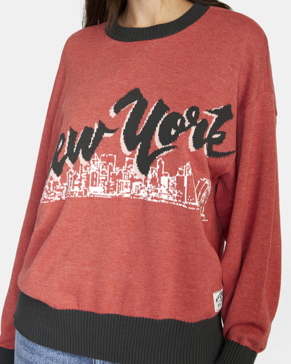 11 Skyline Sweater Red AVJSW00163 RVCA