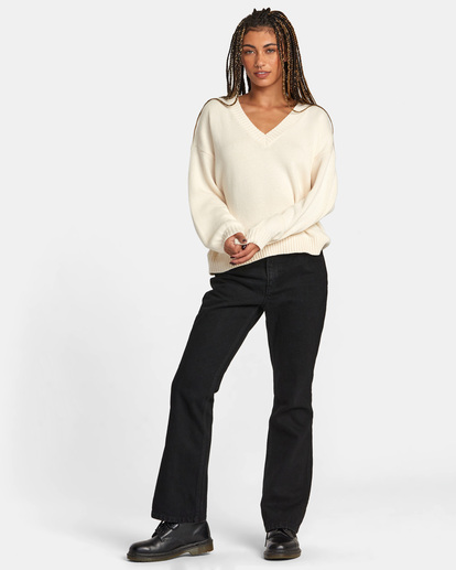 3 Long Distance - Pullover für Frauen Weiss AVJSW00183 RVCA