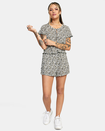 3 In Your Dreams Pointelle Knit Top Black AVJTO00128 RVCA