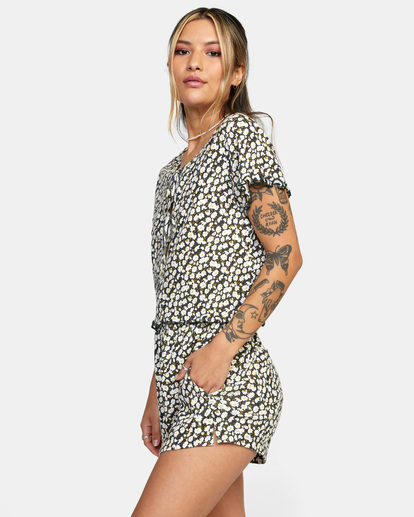 4 In Your Dreams Pointelle Knit Top Black AVJTO00128 RVCA