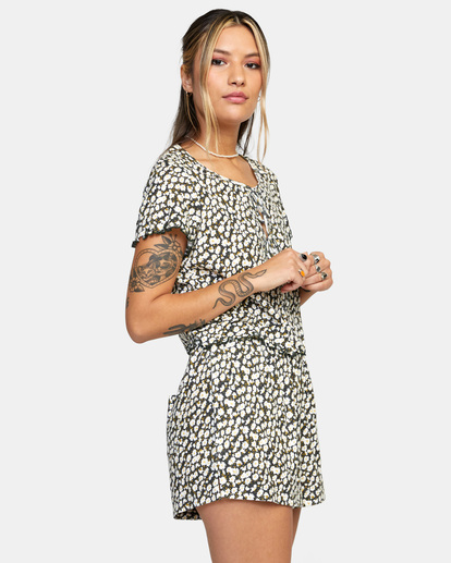 5 In Your Dreams Pointelle Knit Top Black AVJTO00128 RVCA