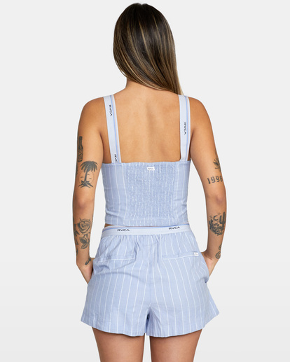 3 Nocturnal Crop Tank Top Grey AVJTO00129 RVCA