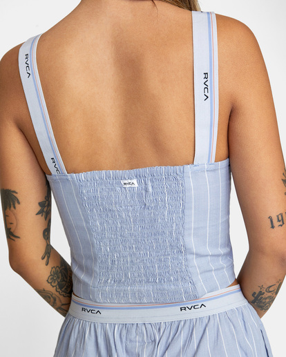 8 Nocturnal Crop Tank Top Grey AVJTO00129 RVCA