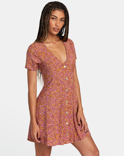 4 Understated Mini Dress Brown AVJWD00206 RVCA