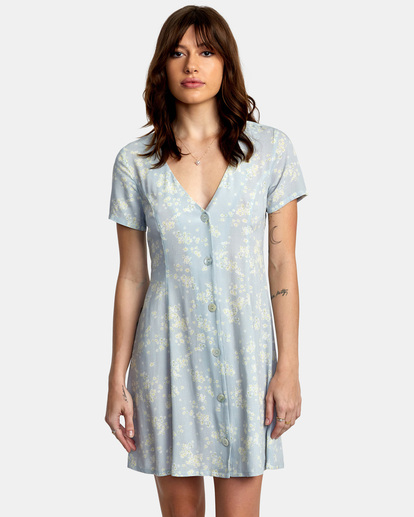 1 Understated Mini Dress Grey AVJWD00206 RVCA
