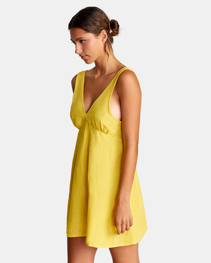 3 Linen Shifty Romper White AVJWD00221 RVCA