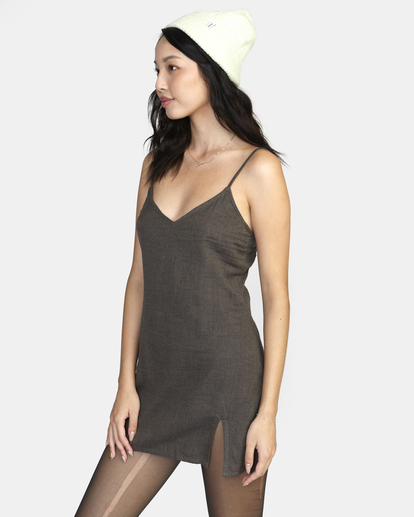 3 Slip Up Mini Dress Green AVJWD00240 RVCA
