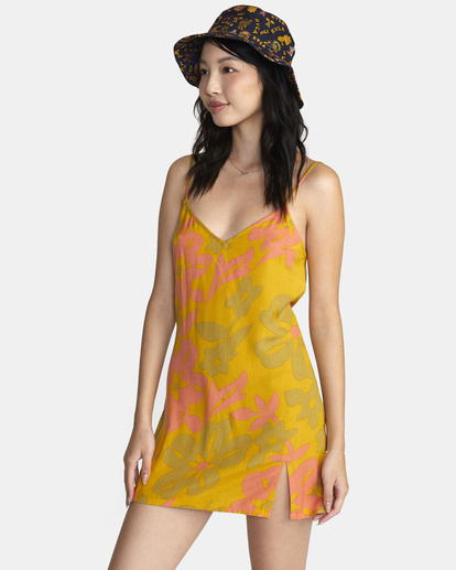 3 Slip Up Mini Dress White AVJWD00240 RVCA
