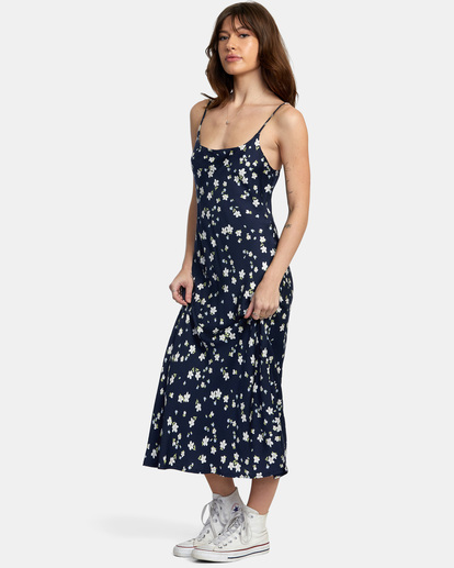 3 Maiden Midi Dress Blue AVJWD00241 RVCA