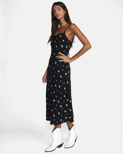 1 Maiden Midi Dress Black AVJWD00241 RVCA