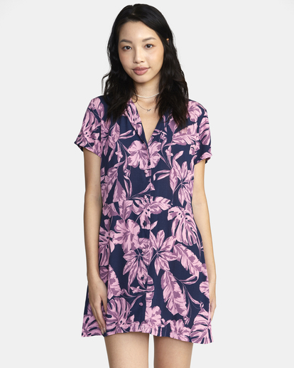 0 Note To Self Mini Dress Blue AVJWD00248 RVCA
