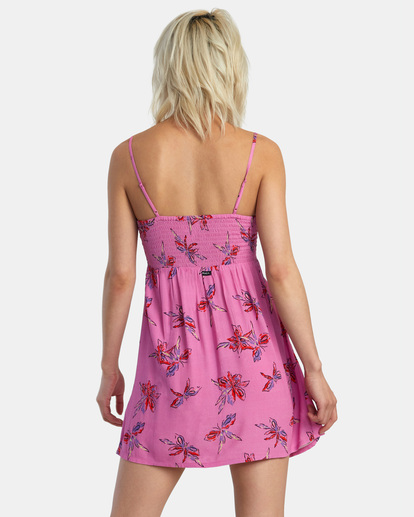 2 Hau Tree Sleeveless Dress Pink AVJWD00263 RVCA